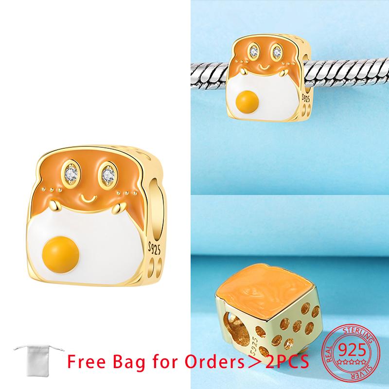Daily Necessities Mug Game Machine Sound Car Donuts Bead Charms Copper Charm Bead Charms Pendant Compatible With Authentic Bracelets Making Jewellery