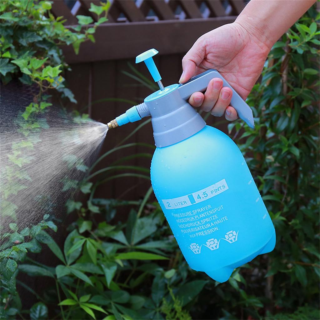 2L Spray Bottle Plastic Watering Pot High Air Pressure Thickened Water Sprayer for GardenBlue