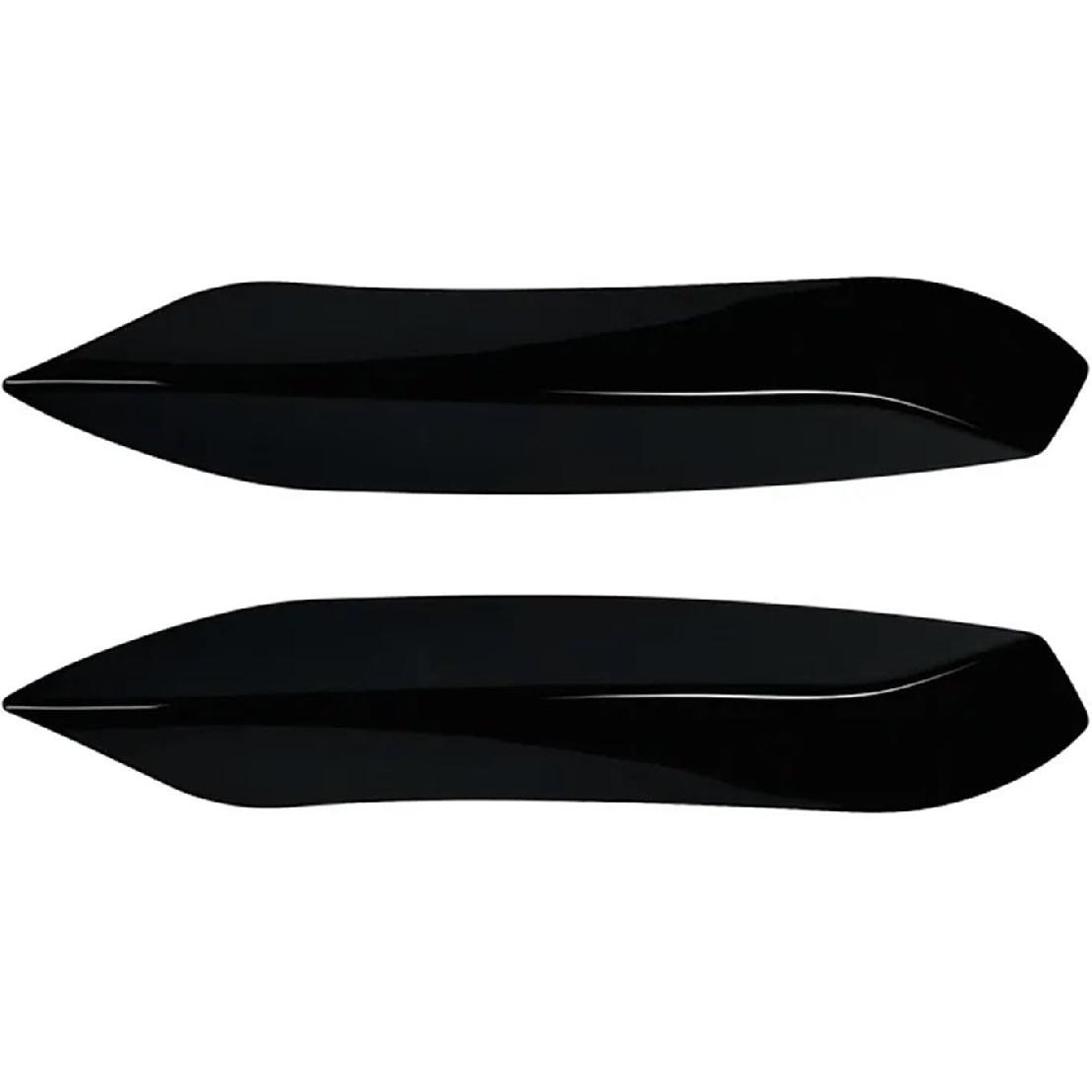 

F80 Car Front Bumper Lip Splitter Canards Spoiler Compatible for F80 M3 2014-2019 F82 F83 M4 2015-2020 Fog Lamp Eyebrow Frame Cover Grille(Glossy Glossy Black