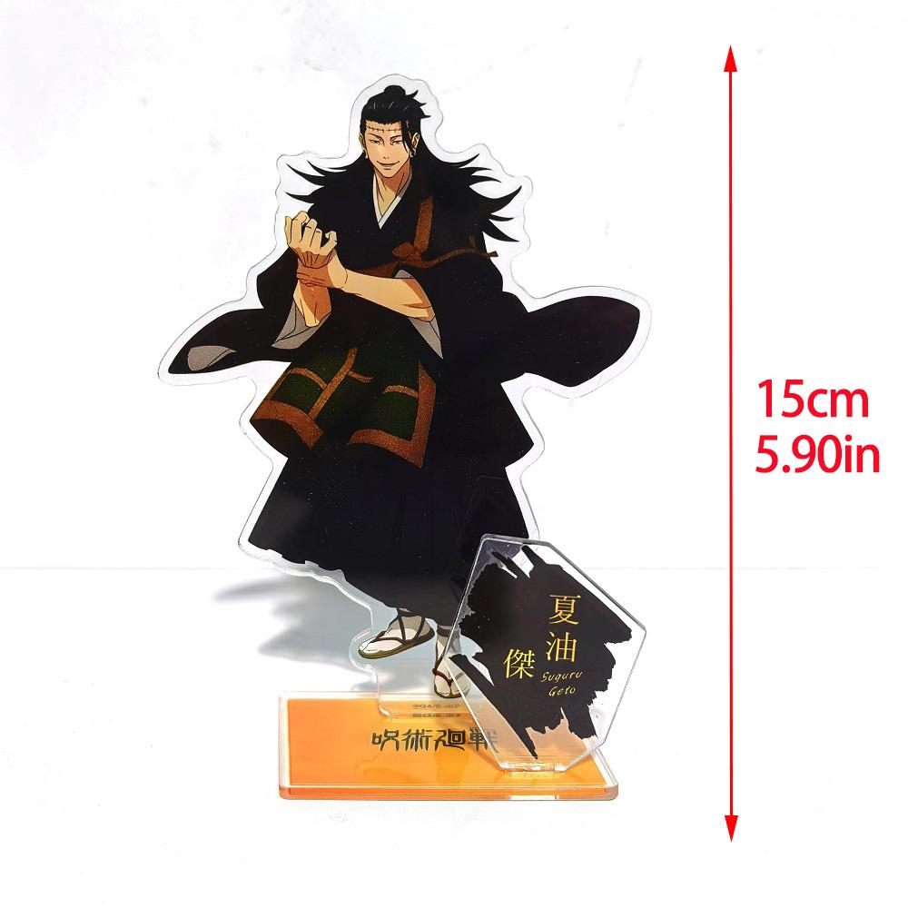 Anime Jujutsu Kaisen Gojo Satoru Geto Suguru Megumi Yuji Nobara Ieiri Shoko Acrylic Stand Doll Game Figure Model Plate Cosplay Poseable Articulated