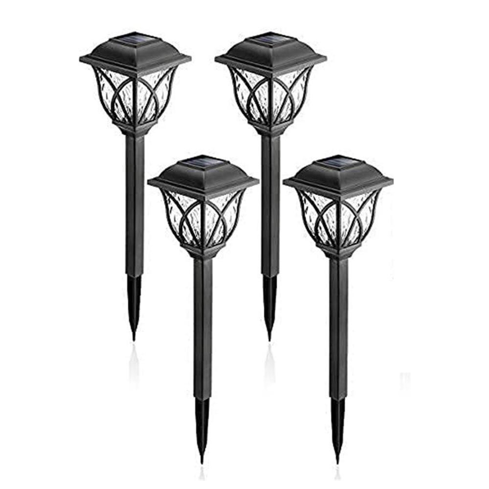 

4PCS LED Solar Lawn Lights Outdoor IP44 Waterproof Garden Lamp for Walkway Path Villa Yard Driveway Landscape Decor Lighting Warm White