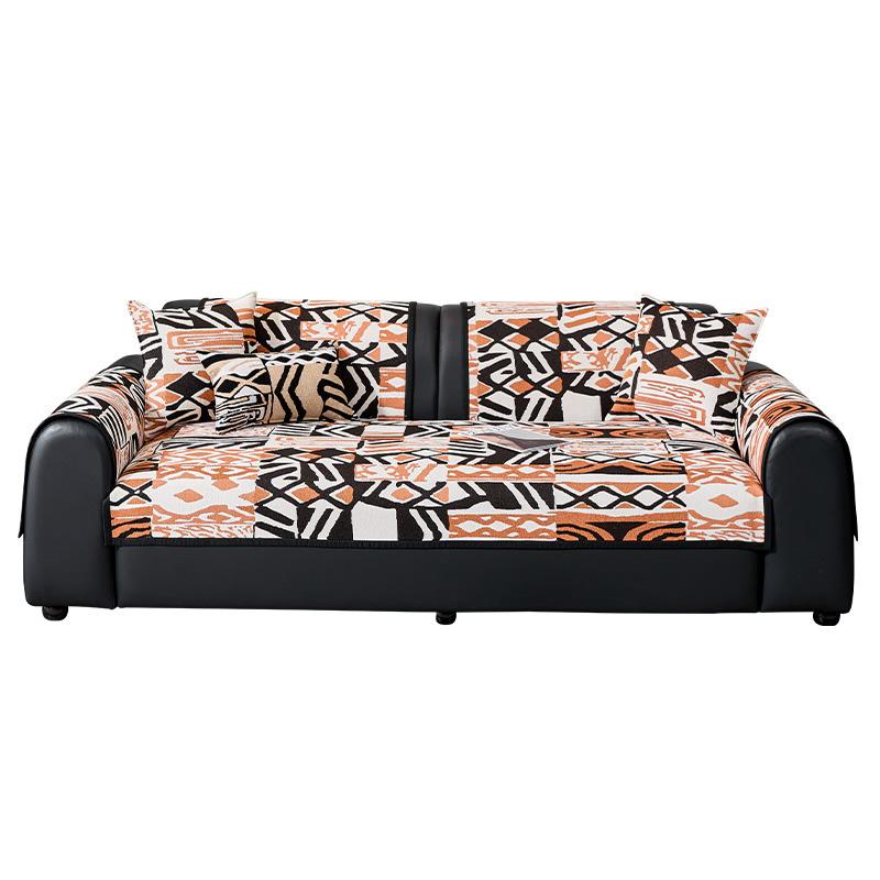 Ganzjahres Universal Chenille Sofakissen Einteilig Rutschfest Armlehne Rückenlehne Sitzkissenbezug Stoff Handtuch Decke Fixiert Rutschfest