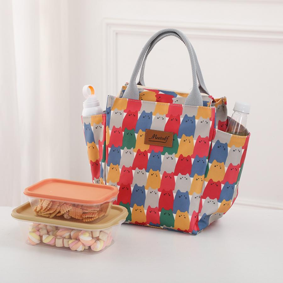 Office Workers Go Out with a Lunch Box Bag Thermal Bento Bag Fashion Handbag Carry Mommy Bag