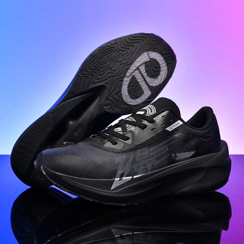 Full Palm Carbon Plate Running Shoes Men's Shoes New Mesh All-match Sneakers Marathon Shock Absorbing Running Shoes
