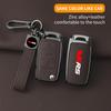 rmwpf7 Suitable for Skoda VIRS Fabia Kamiq Karoq Kodiaq Octavia Rapid Superb alloy car key case Leather car key guard accessory