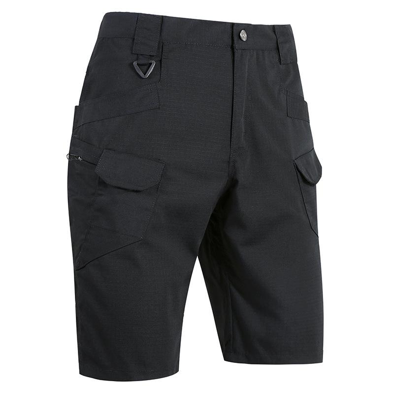 Men s Outdoor Spring-Summer Tactical Windbreaker & Wear-Resistant Capri Shorts L