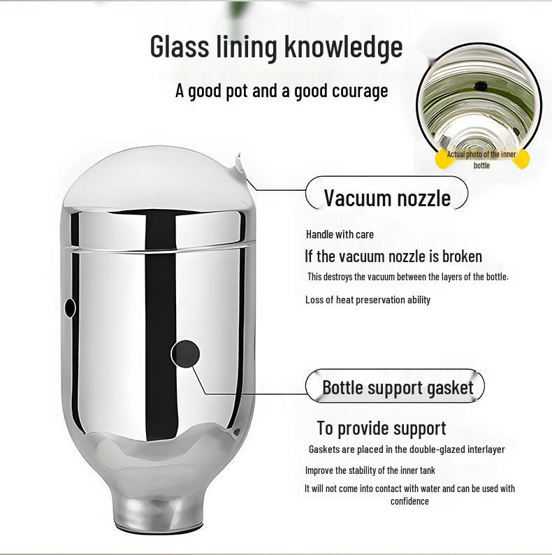5L Große Kapazität Isolierte Glas-Thermosflasche