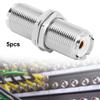 5pcs SO239 UHF Female To Female Plug Jack RF Adapter Connector for 2 PL259 Plugs