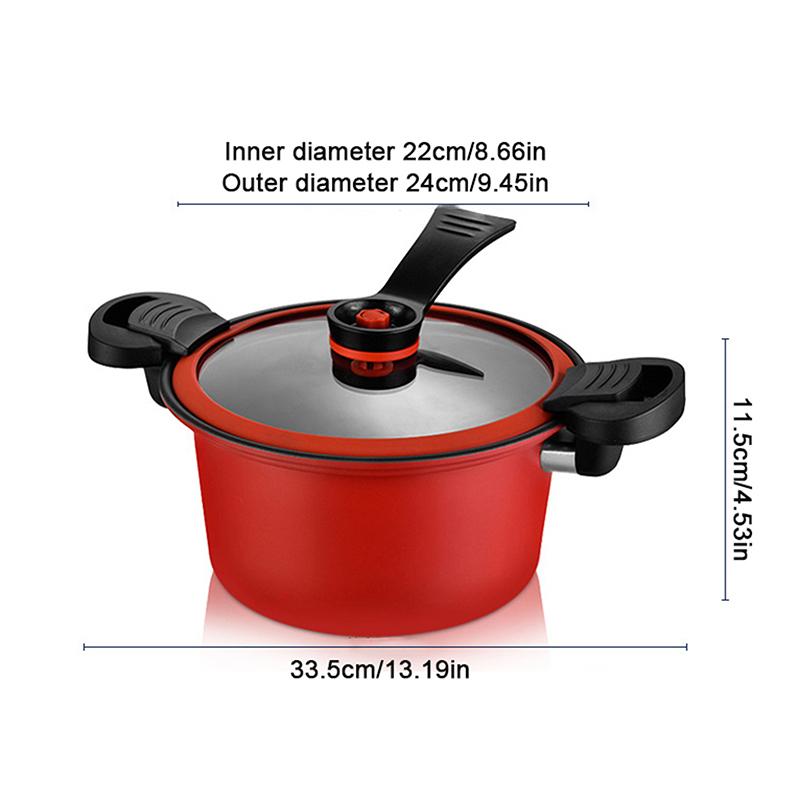Micro Pressure Crock Pot 3.5L Pressure Cooker Outdoor Camping Micro Pressure Cooker Household Mini Rice Cooker