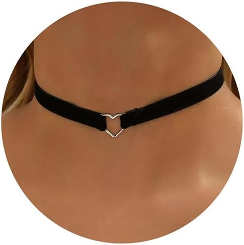 

Black Adjustable Velvet Leather Lace Choker Necklace Gothic Gift Birthday Halloween Christmas L 1