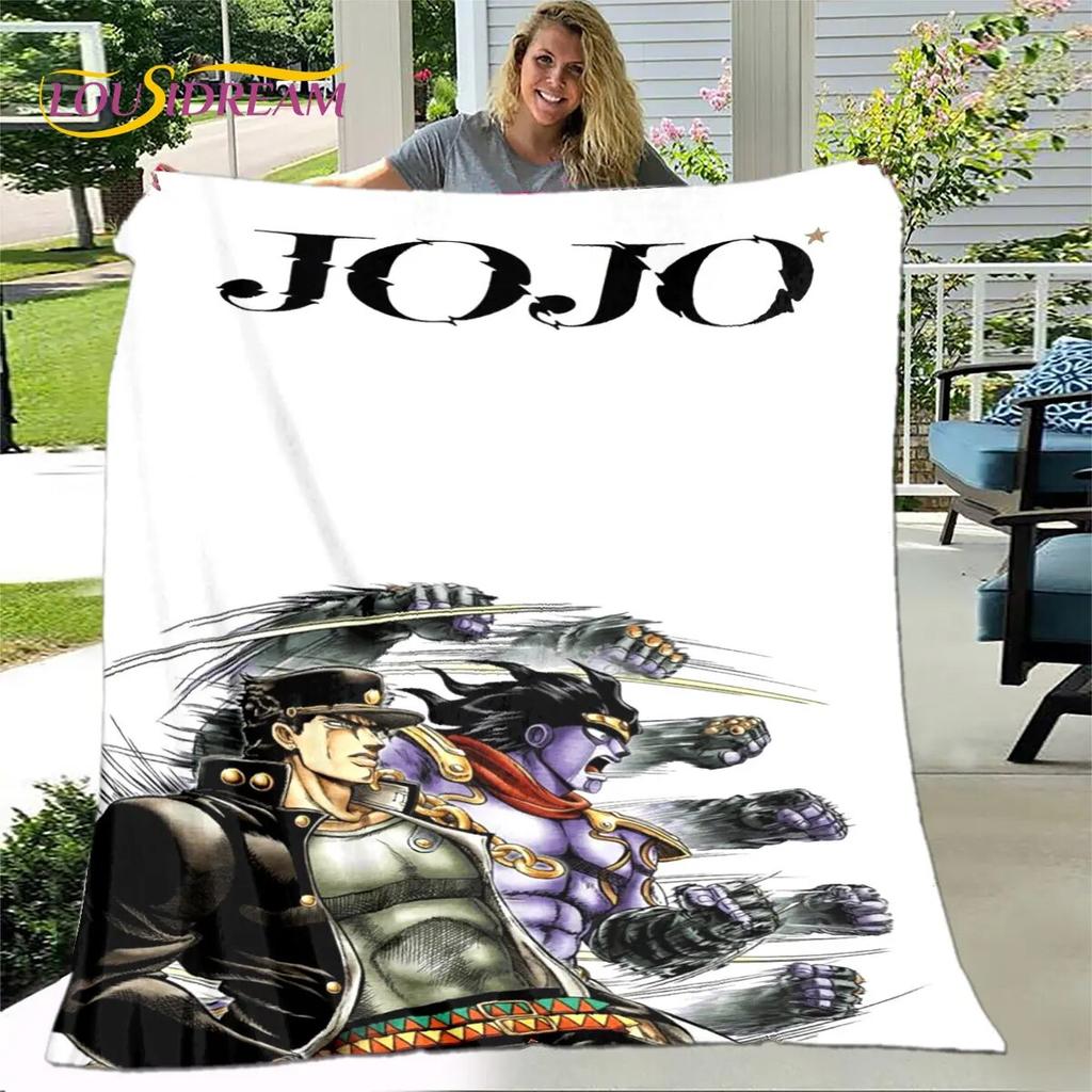 Anime Jojo's Bizarre Adventure Soft Plush Blanket,Flannel Blanket Throw Blanket for Living Room Bedroom Bed Sofa Picnic Cover