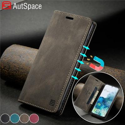 Magnetische Leder Handyhülle Für Samsung Galaxy S25 Edge S24 S23 S22 S21 Ultra S20 FE S10 Plus Note 20 Flip Wallet Kartenfach Hülle Tasche