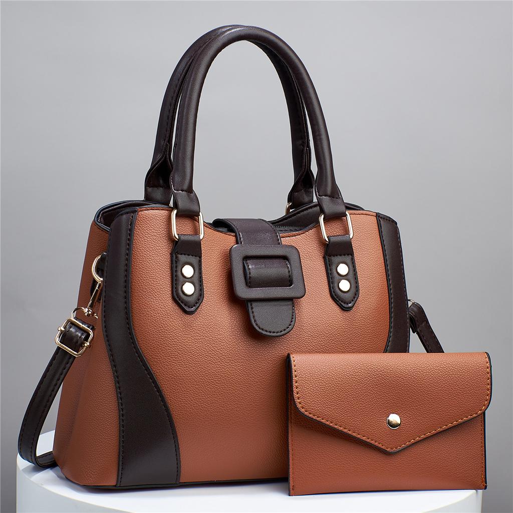 Versatile Large Capacity Women's Handbag Simple High-End Womens Single Shoulder Crossbody Bag Pure Color Casual Tote Bags