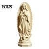 Durable Virgin Mary Sculpture Statue, Religious Resin Sculpture, Blessed Holy Lightweight Statue Mother Figurine for Catholic Home Desk Decor