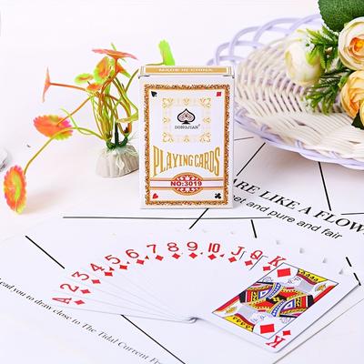 Conjunto Completo de Cartas de Jogo e 50 Acessórios de Jogo da Távola Redonda para Entretenimento de Lazer
