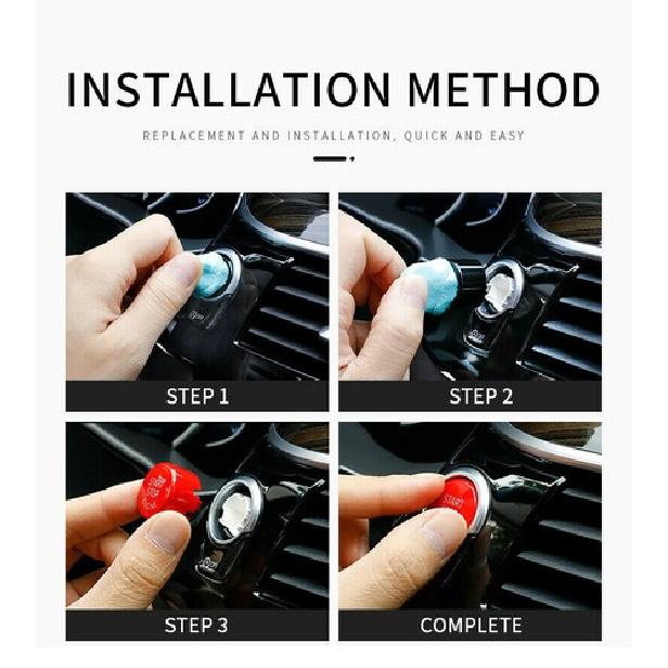 Start Stop Engine Button Switch Cover For BMW 5 6 7 F01 F02 F10 F11 F12 Black