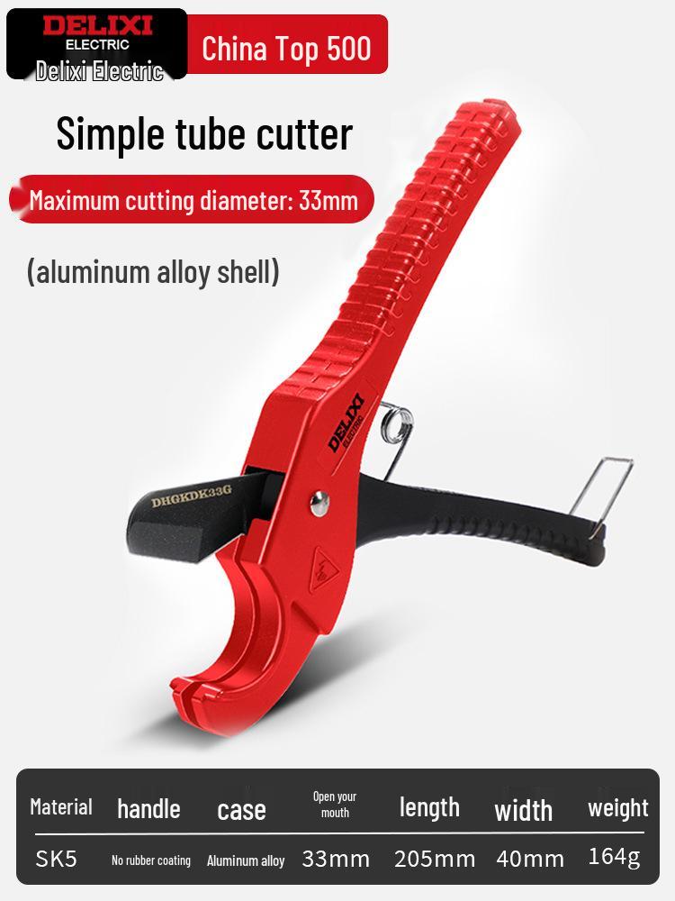 Delixi Electric PVC Pipe Cutter & Hot Melt Tool - Professional Quick Cut for PPR and PE Pipes