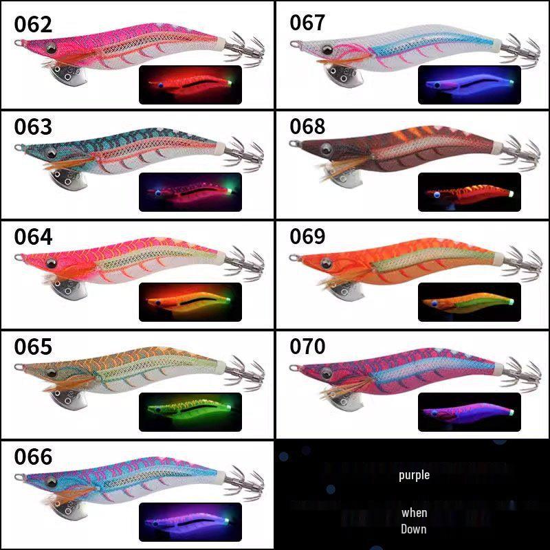 YAMASHITA EGI-OH LIVE UV Reflective Squid Jig Lure, 3-Pack