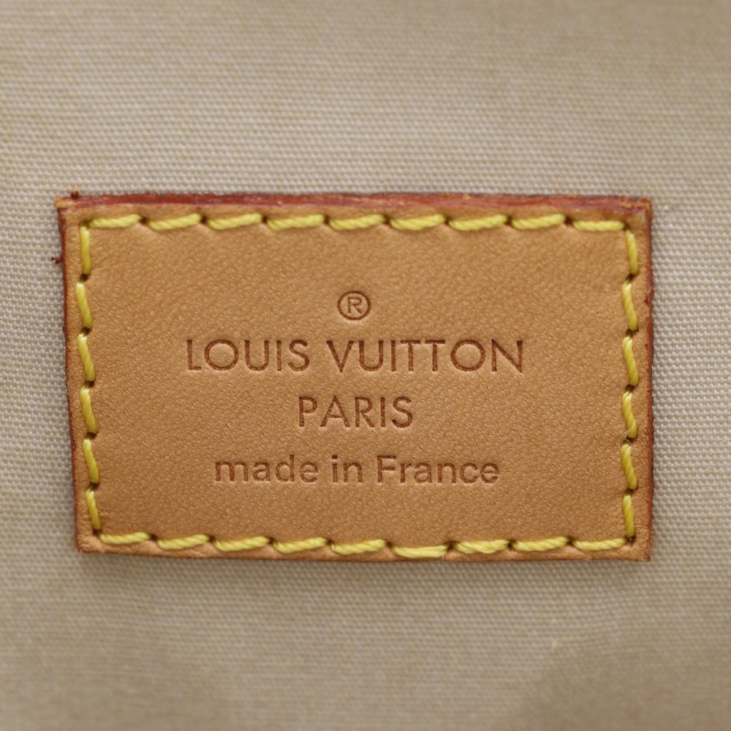 LOUIS VUITTON Alma GM Handbag yellow Monogram Vernis Women Used
