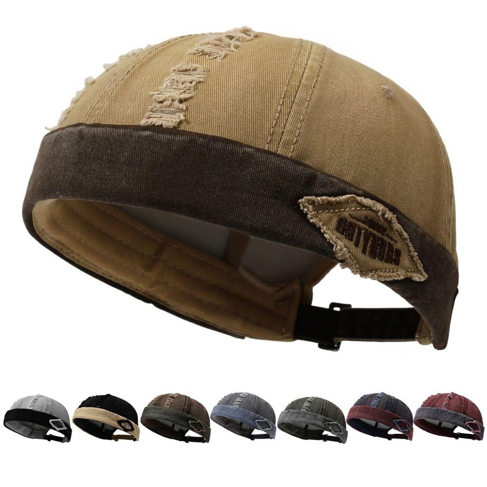 Streetwear Brimless Skullies Cap Lightweight Skullcap Fashion Melon Skin Hat Outdoor