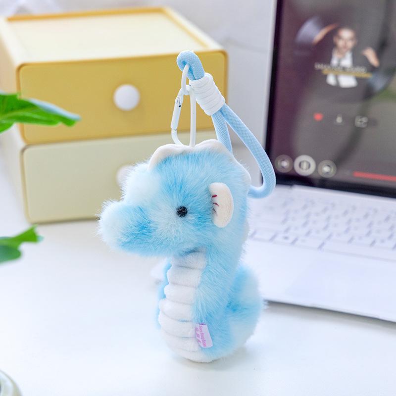 Cute Cartoon Ocean Series Small Pendant Plush Toy Little Whale Doll School Bag Pendant Doll Children's Gift 13CM