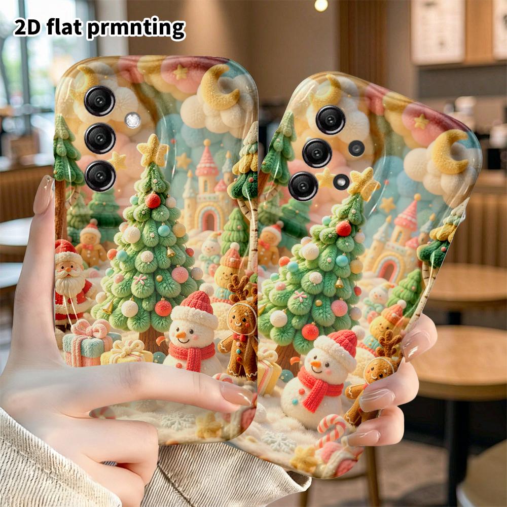 Phone case: 2D flat, suitable for Samsung Galaxy A34 A35 M05 M06 S20 S22 S21 FE Plus 5G, magical forest, perfect Christmas and Halloween holiday gift