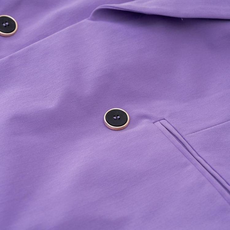 Autumn Winter Women's Casual Long Sleeve Solid Color Blazer Suit Button Commuter Temperament