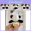 Soft Panda Plush Keychain Cute Black Animal Toy Bag Charm For Kids And Adults