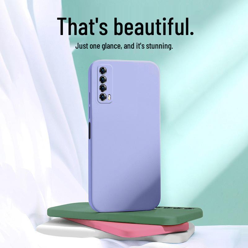 Huawei Enjoy 20 SE Silicone Protective Case with Full Coverage and Anti-Fall Features, Model PPA-AL20, 5G Compatible