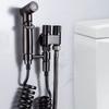 Zinc Alloy Angle Valve Wall Mount Toilet Bidet Sprayer Set One In Two Out Water Cleaning Sprayer for Bathroom Toilet Accessories