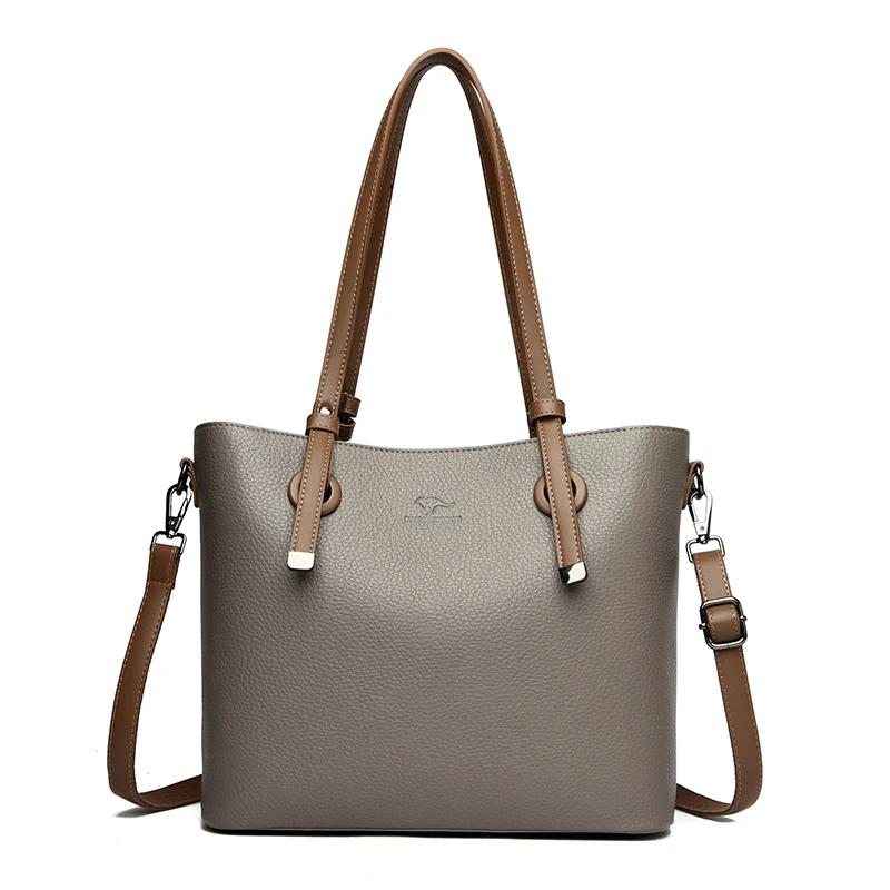 Women Shoulder Bags Luxury Designer High Quality Leather Shoulder Messenger Commuting Tote Bag Large Handbag Purses for Female