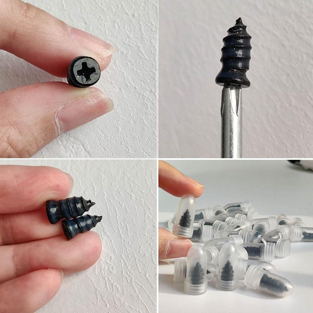 10/20 Stück Universalschraube mit Selbstgewinde Gummi-Reifenreparaturset Pannenhilfe