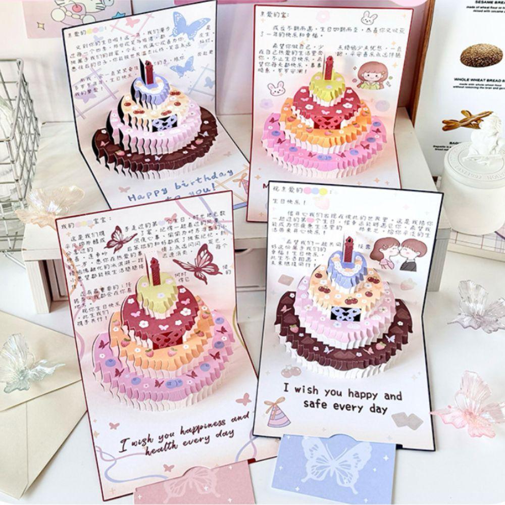 Schmetterlingsdesign Faltbare Pop-Up-Karte DIY Papierkonstruktion 3D Geburtstagskarte Gruß Überraschungselement Kreative Geschenkkarte