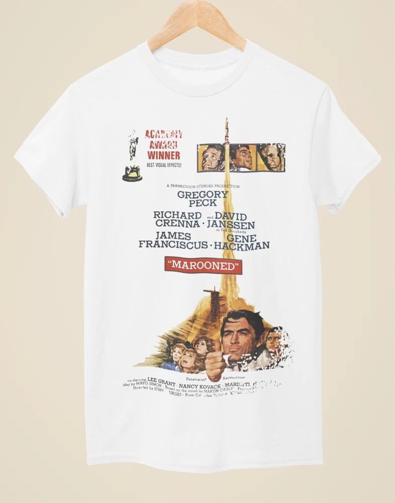 Marooned (1969) Movie Poster Inspired Unisex White TShirt S