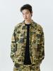 Jeimiweseuteu Pocket Contrast Collar Point Overshirt Jacket (Tan)