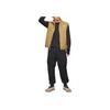 Nike Solid Color Logo Print Stand Collar Zipper Sleeveless Vest Men Vest Light-Brown CV0685-216