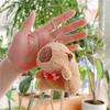 Cute Capybara Plush Keychain Backpack Pendant Toy Car Key Ring Decoration Accessories Kawaii Stuffed Doll Children Birthday Gift