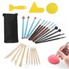 27 Pcs Clay Tools Multipurpose DIY Pottery Clay Crafts Polishing Engraving Tool Set for Modeling Sculpting