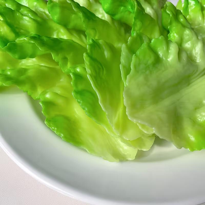 Realistic Artificial Lettuce Simulation Vegetable Models Ideal For Restaurant Displays, Pography Props, And Home Decorations