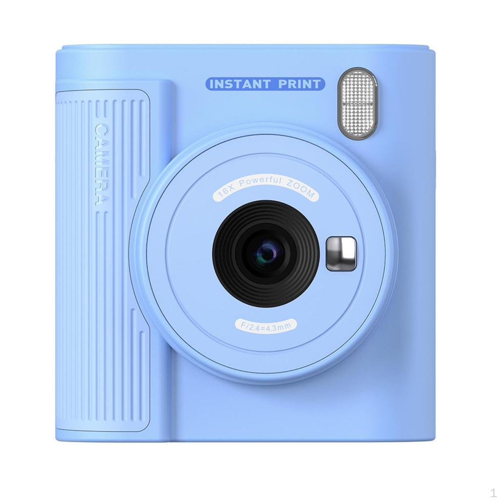 Instant Print Camera Thermal Printing Children's 2.4Inch Screen for Trips, Parties, Classroom