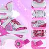 Roller Skates for Kids 4 Size for Children of Different Ages Adjustable Light Up LED Luminous Wheels