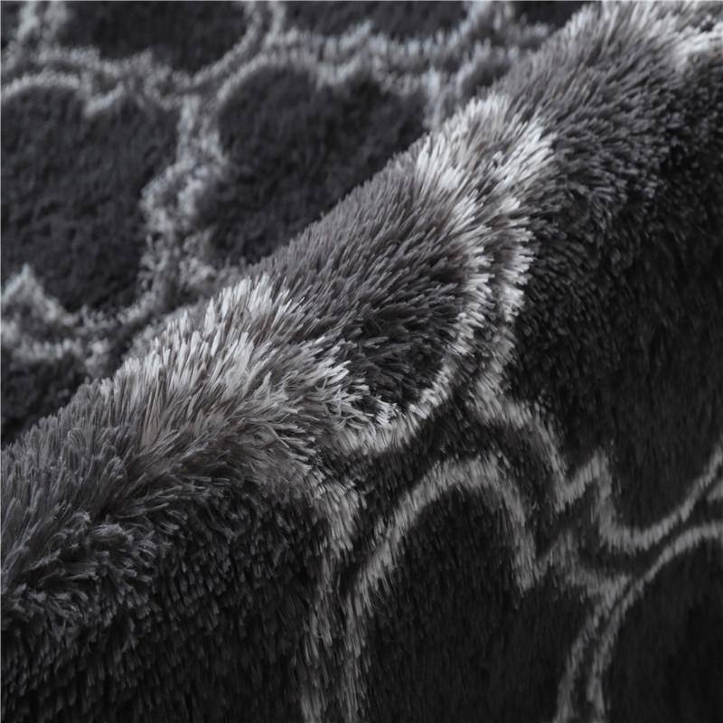 Carpet Shaggy Tie-Dye Carpet Living Room Dirty Resistant Easy Care Household Non-Slip Pad