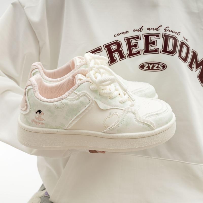 Student Sports Shoes Fashionable Casual Women's Shoes Thick-soled Versatile White Shoes