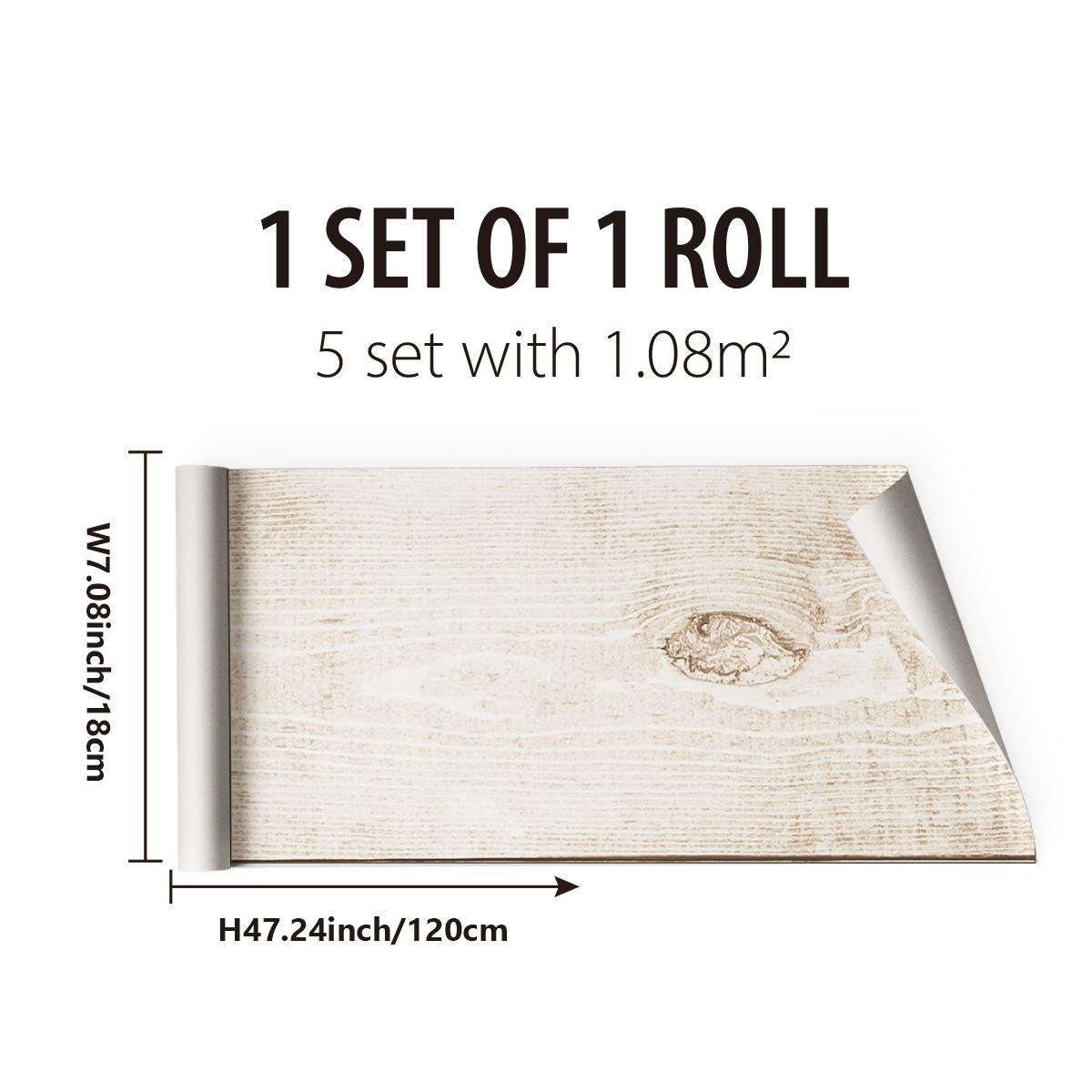 

5 рулонов 3D-обоев с рисунком деревянного кирпича, отрывающихся и наклеиваемых обоев, самоклеящаяся контактная бумага, съемные водонепроницаемые обои для ремонта мебели 18X120cmX5roll