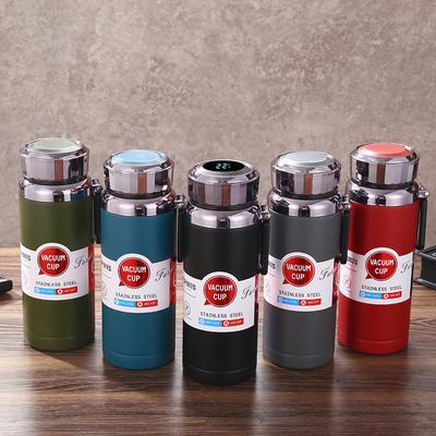 New 304 Stainless Steel Vacuum Insulation Pot Intelligent Temperature Display Climbing Pot Large Capacity Portable Outdoor Sports Kettle