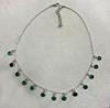 Green Onyx Necklace, Women Necklace, 925 Sterling Silver, Silver Charm Jewelry, Handmade Jewelry, Gift For Her