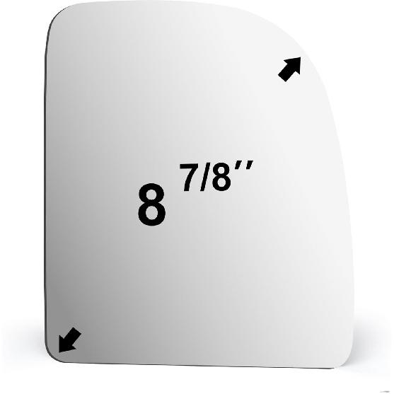 NEYASU Passenger Right Side RH Mirror Glass fit for 1999-2014 Ford E-Series F250 F350 F450 F550 Super Duty Excursion Econoline Upper Towing Mirror