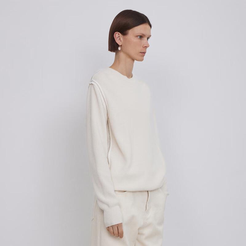 LESS Women's Cashmere Blend Pullover Sweater