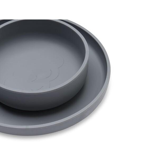 Набор детской посуды Jollein штормовой серый, 4 шт (705-007-65308)