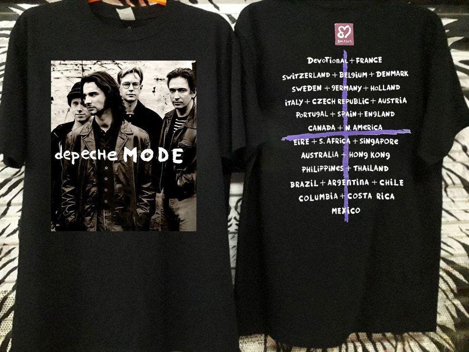 Vtg 1993 Depeche Mode Faith Devotional World Tour Concert 90S Unisex T-Shirt L